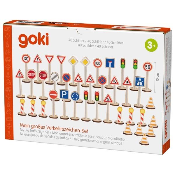 Zestaw Znaków Drogowych 80 elementów - zabawka