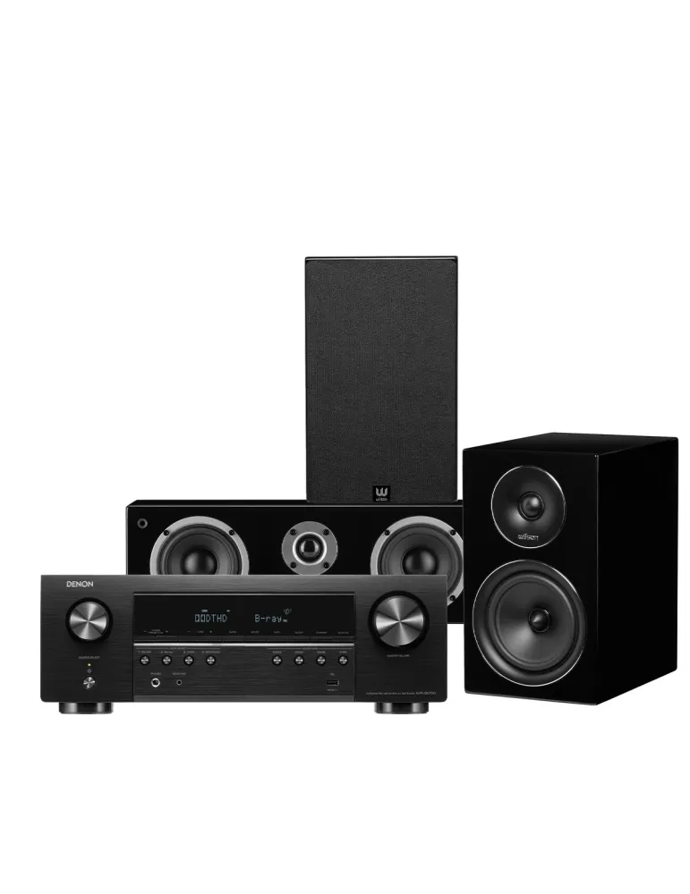 Zestaw Denon AVR-S670H + Wilson EL-4/Vocal EL — Kino domowe 5.0 z 8K i Dolby Vision, Kolor: Biały