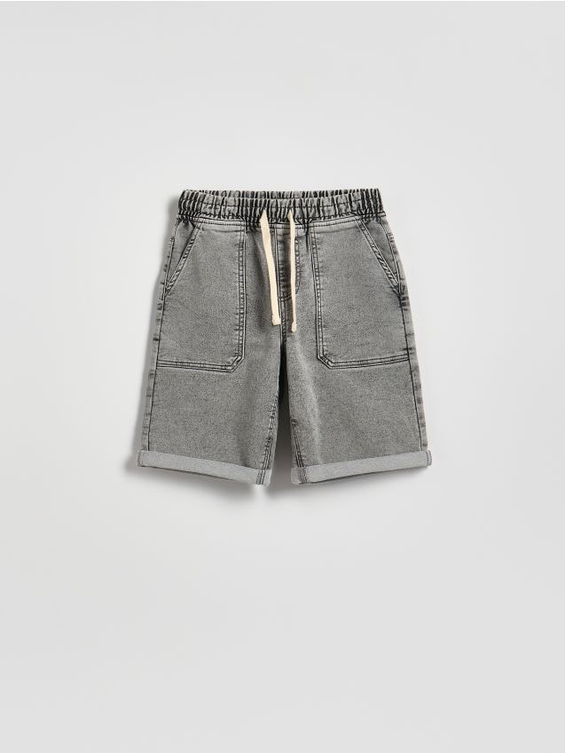Reserved - Jeansowe szorty - jasnoszary