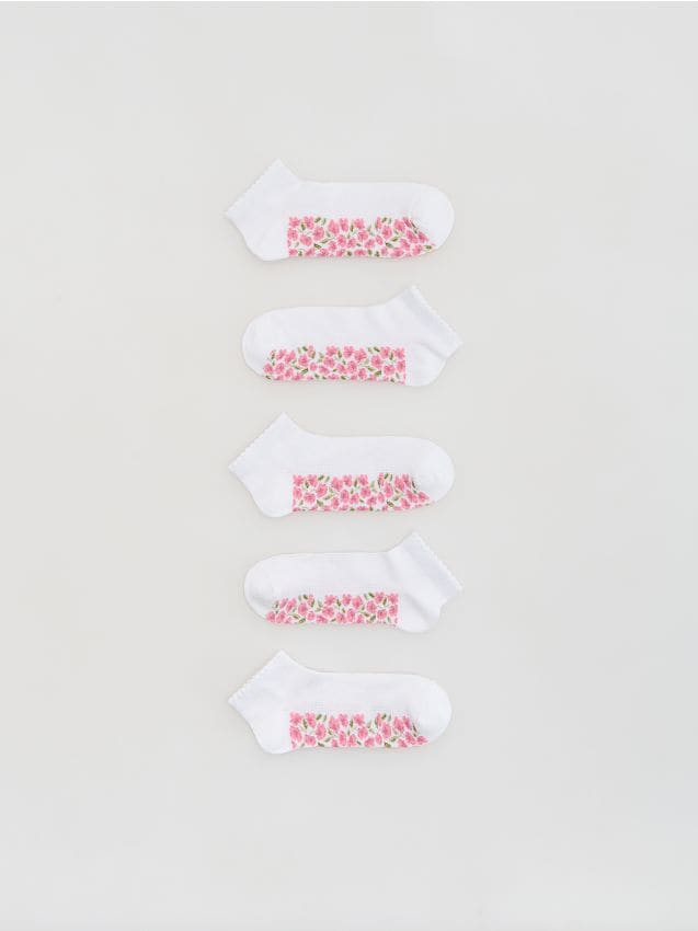 Reserved - Skarpetki 5 pack - biały