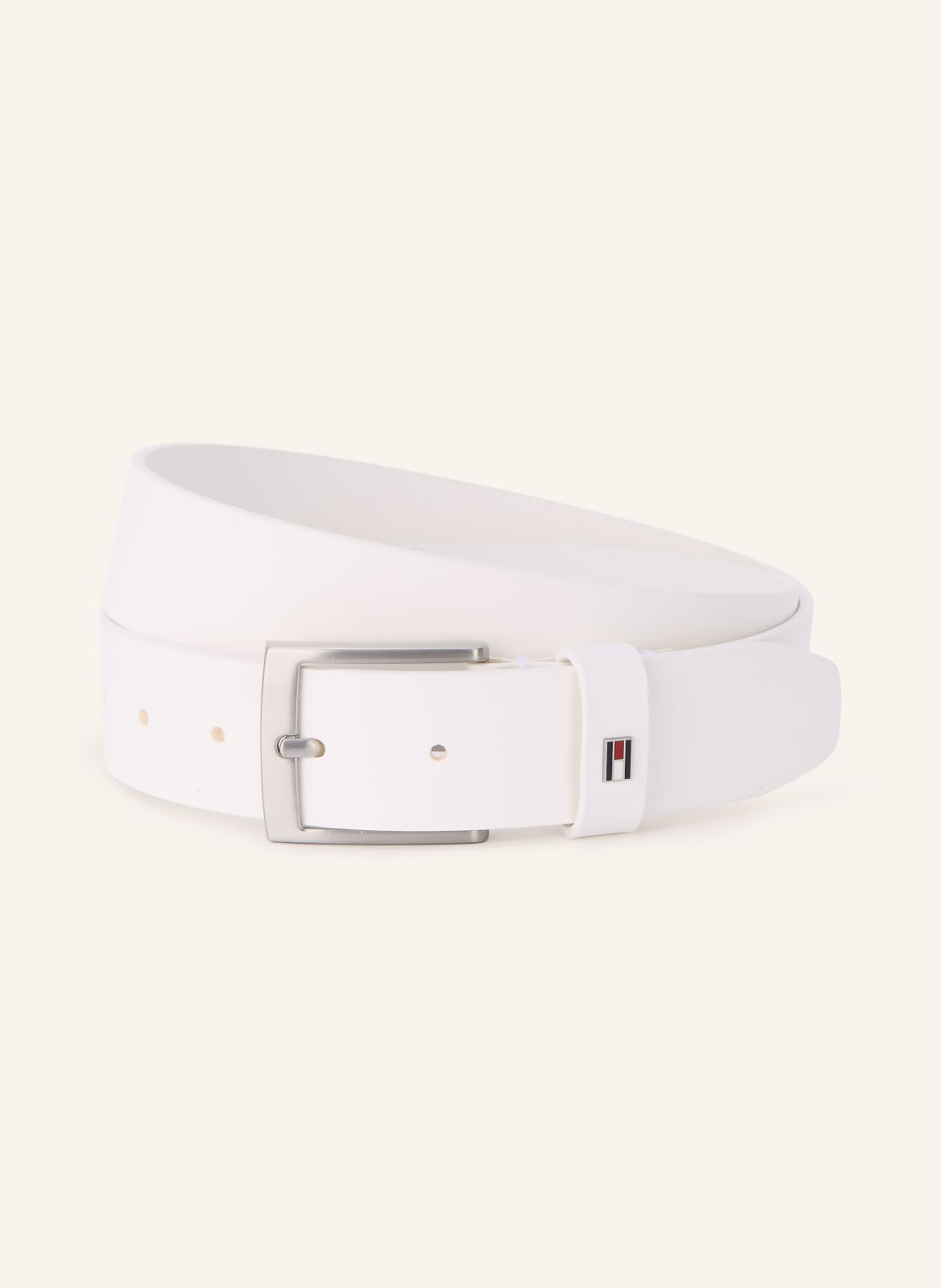 Tommy Hilfiger Pasek Skórzany Adan weiss