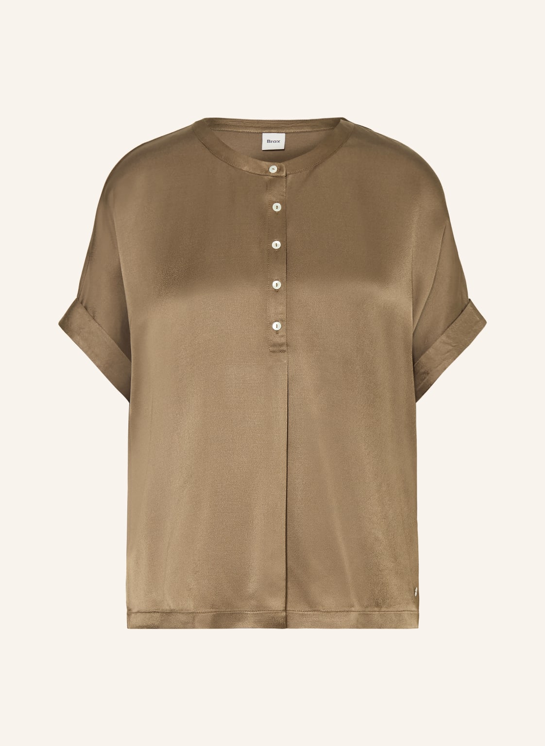 Brax Bluzka Claire Z Satyny beige