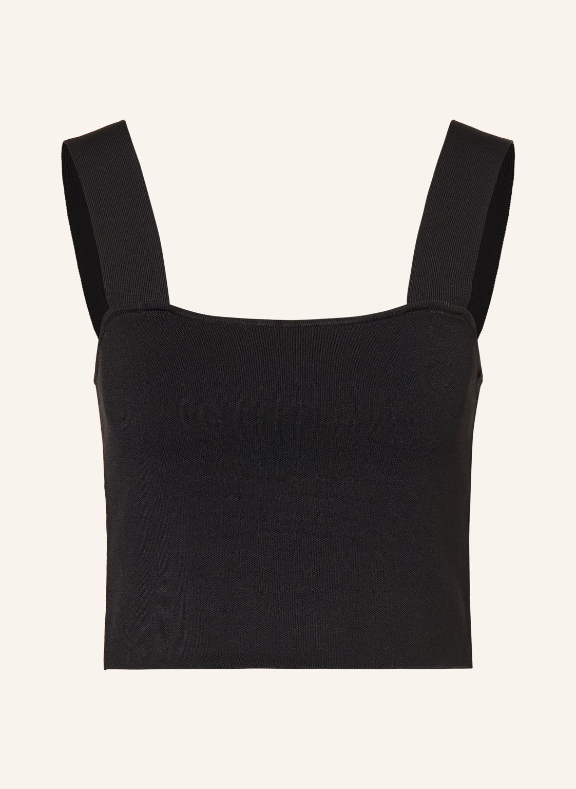 Maje Dzianinowy Top schwarz