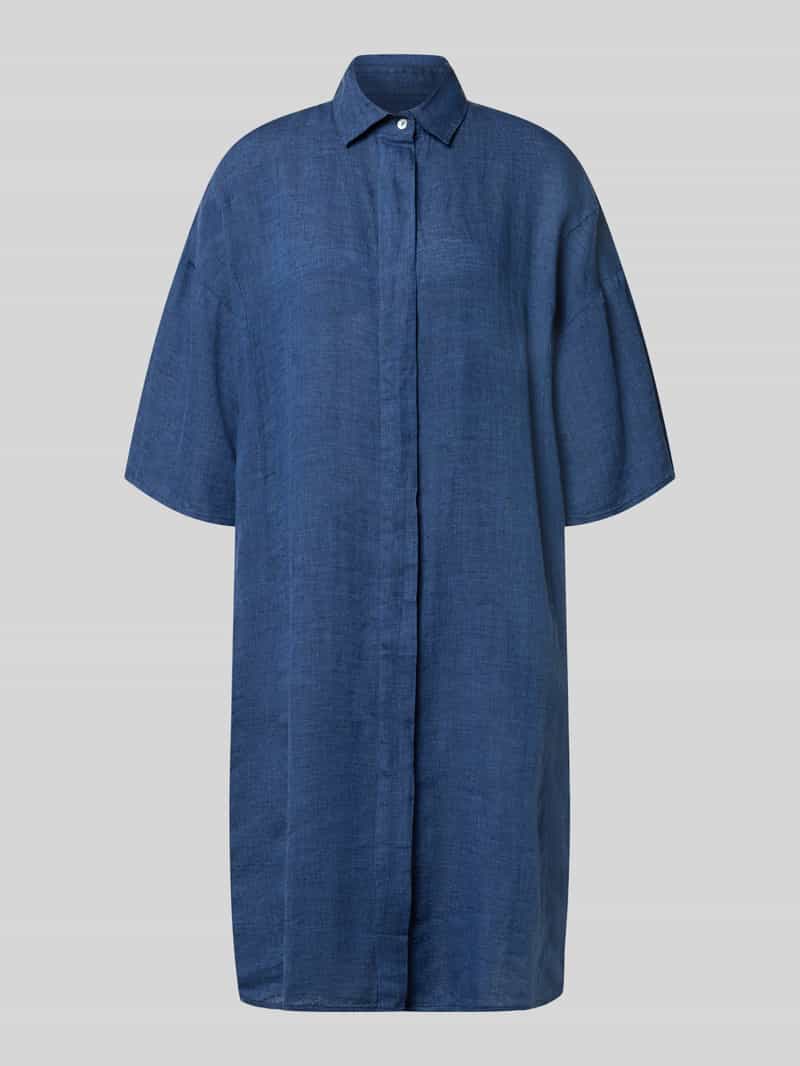 krój regular fit lniana sukienka z czystego lnu model 'Derby'