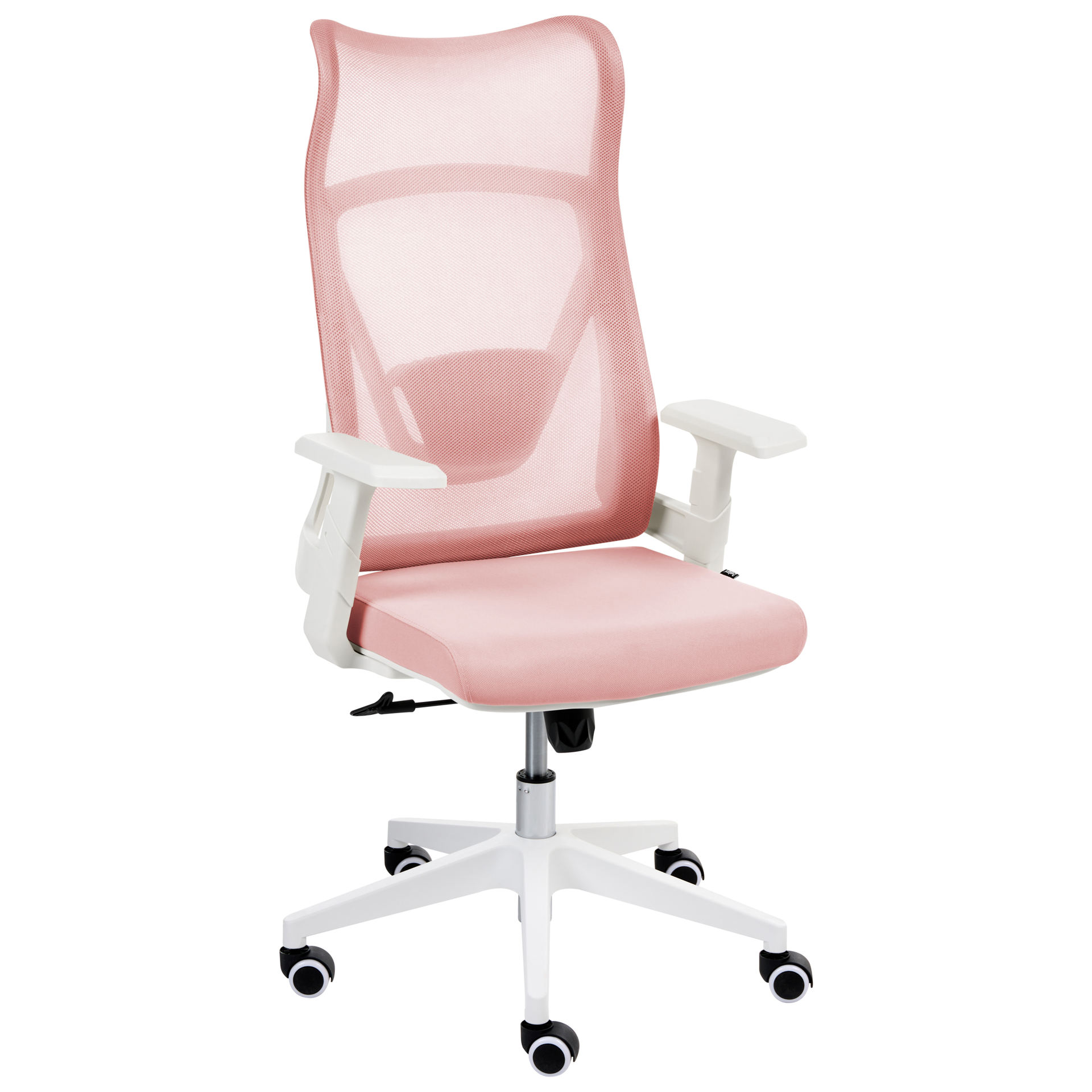 Beliani Krzesło biurowe BARD Pastelowy róż
