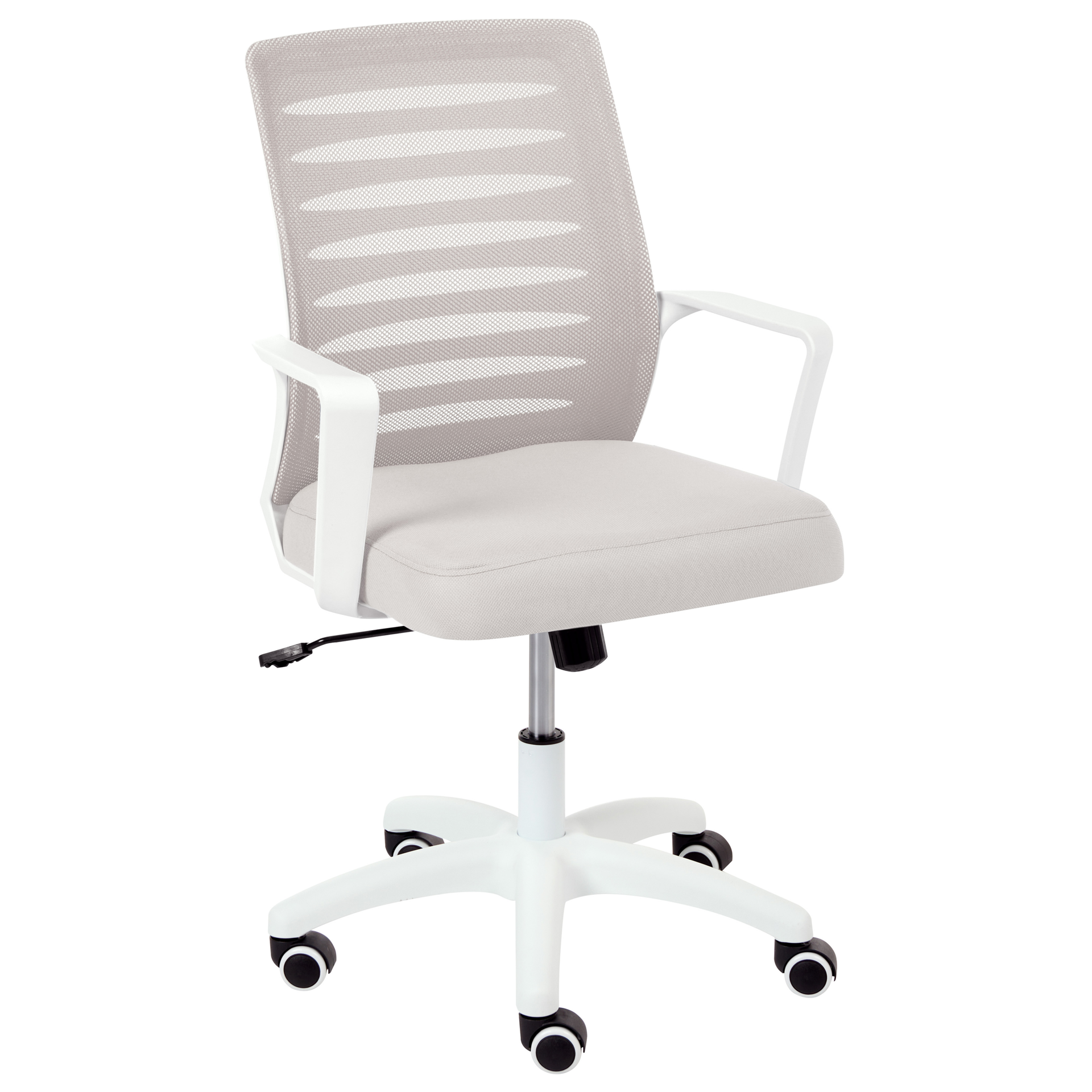 Beliani Krzesło biurowe RADIANT Jasnoszary