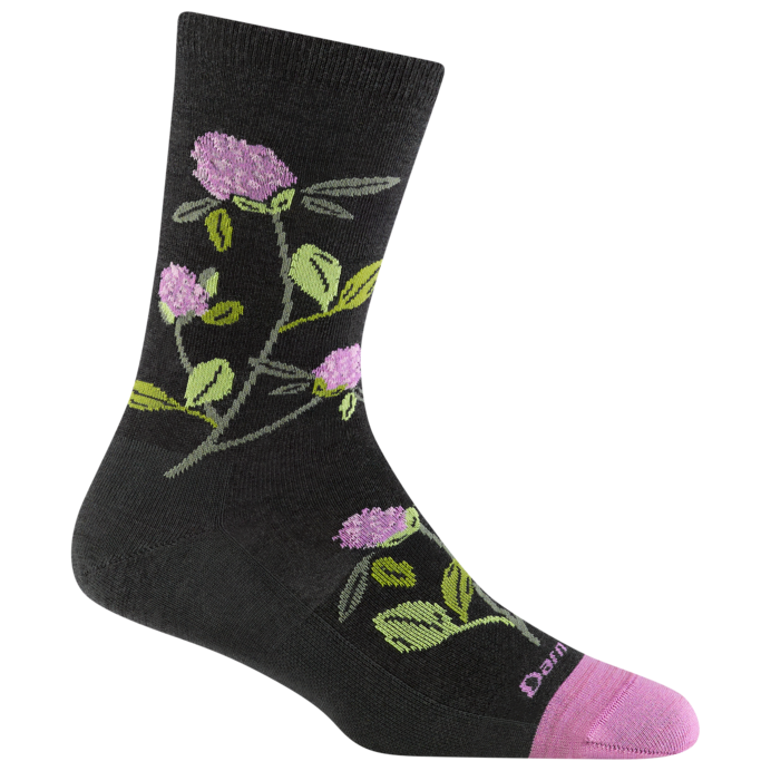 Skarpety damskie Darn Tough Blossom Crew Lightweight Rozmiar skarpet: 41-42 / Kolor: czarny