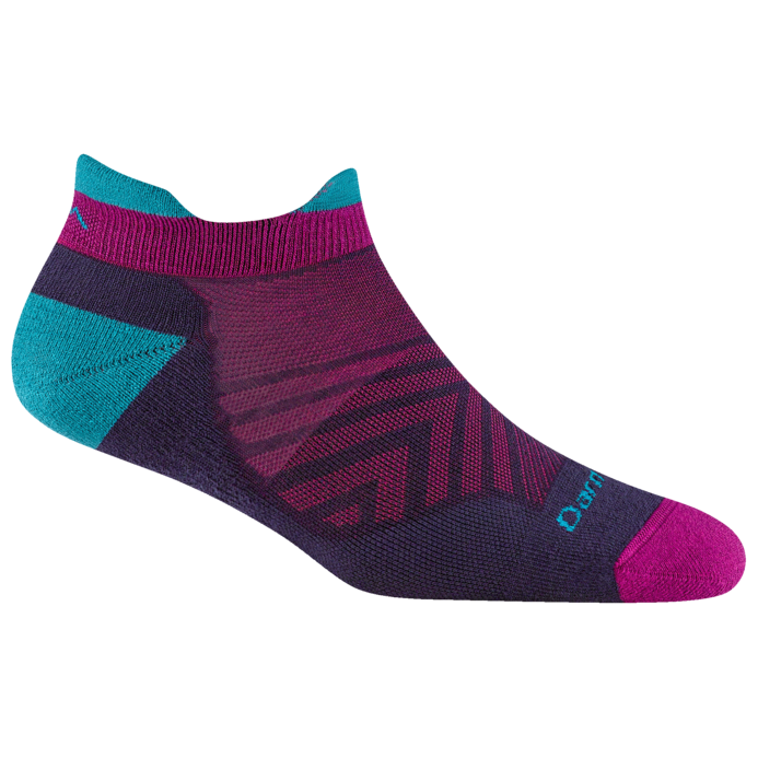 Damskie stopki Darn Tough W Run No Show Tab Ultra-Lightweight With Cushion Rozmiar skarpet: 41-42 / Kolor: fioletowy