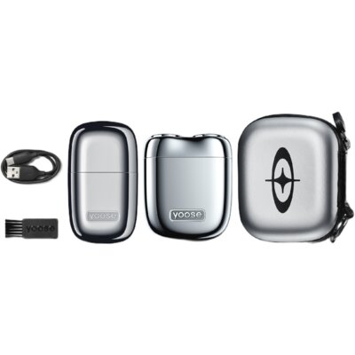 YOOSE Mini 2 Srebrny + Trymer do nosa Na mokro i sucho