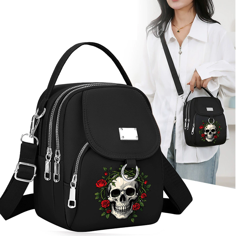 TEMU Damska torba na ramię z wzorem korony cierniowej na wyjścia, wszechstronna torba do ręki i na ramię, casualowa i zabawna torba na ramię, unisex