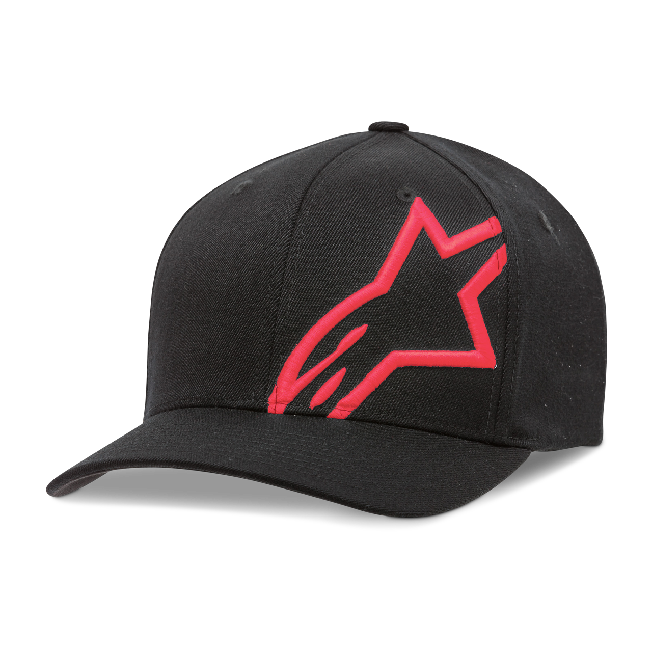 Czapka z Daszkiem Alpinestars Corp Shift 2 Flexfit Czarny/CzerwonyXXL/3XL
