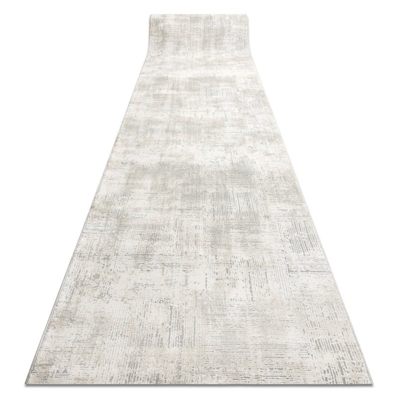 Chodnik nowoczesny TULS 51231 Vintage, przecierany kość słoniowa / szary 80 cm 80x1100 cm