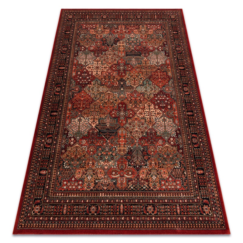 Dywan wełniany KASHQAI 4309 300 orientalny, ramka bordo 135x200 cm