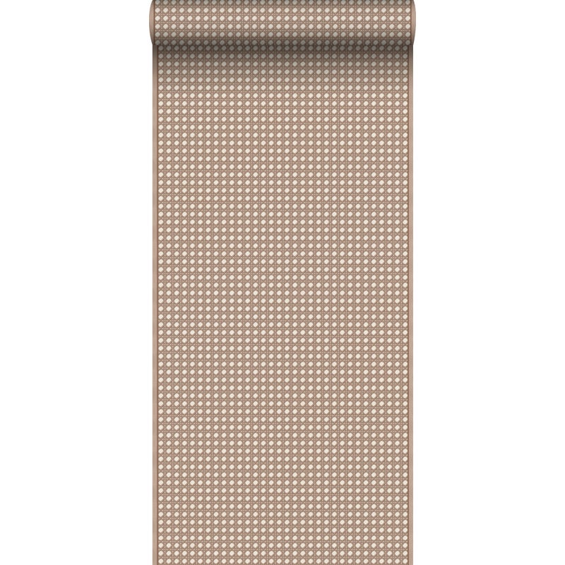 Tapeta diamenty brązowym - 53 cm x 10 m - SANDERS & SANDERS