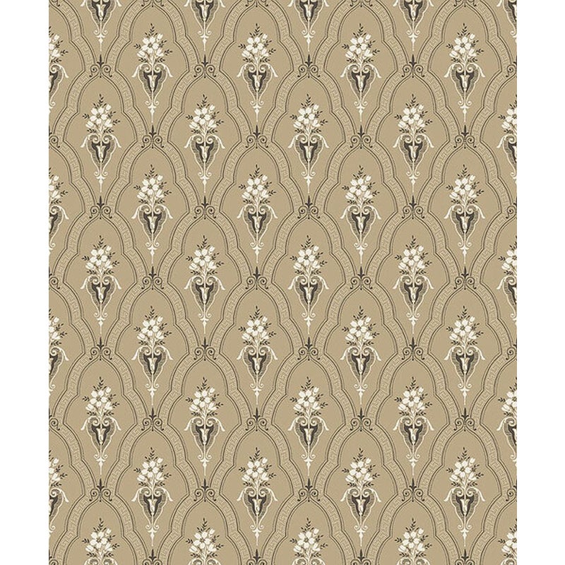 Tapeta kwiaty brązowym - 53 cm x 10.05 m - BORASTAPETER