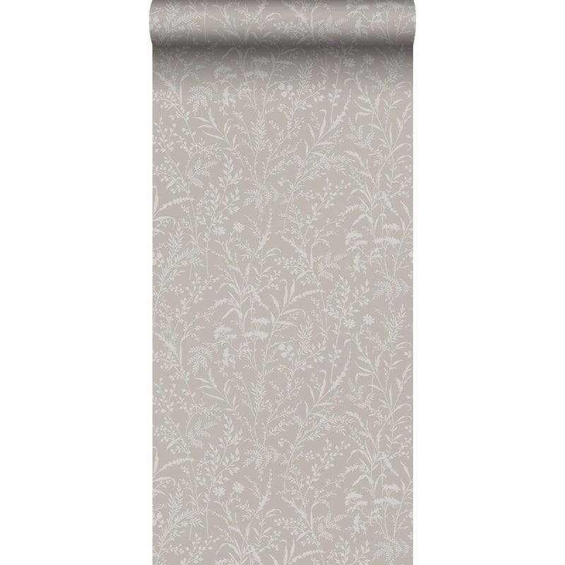 Tapeta kwiaty polne brązowym - 53 cm x 11.2 m - BORASTAPETER