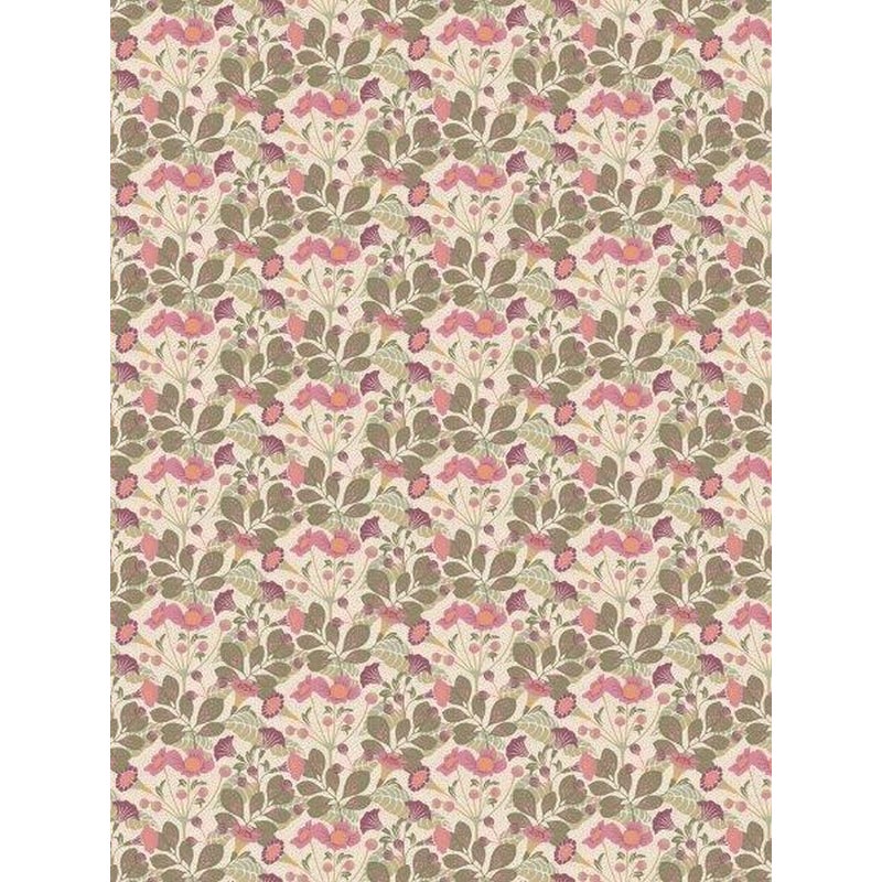 Tapeta kwiaty zielonym - 53 cm x 10.05 m - BORASTAPETER