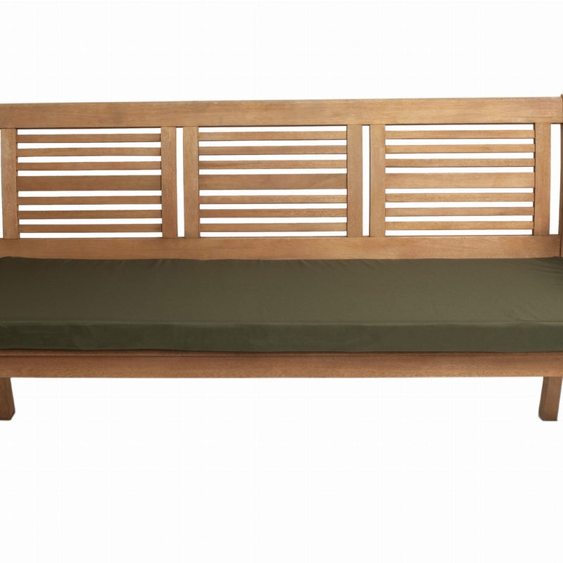 Poduszka ogrodowa na ławkę 110x50x7cm poduszka na meble ogrodowe zielona, poduszka na balkon taras, poducha ogrodowa na ławkę