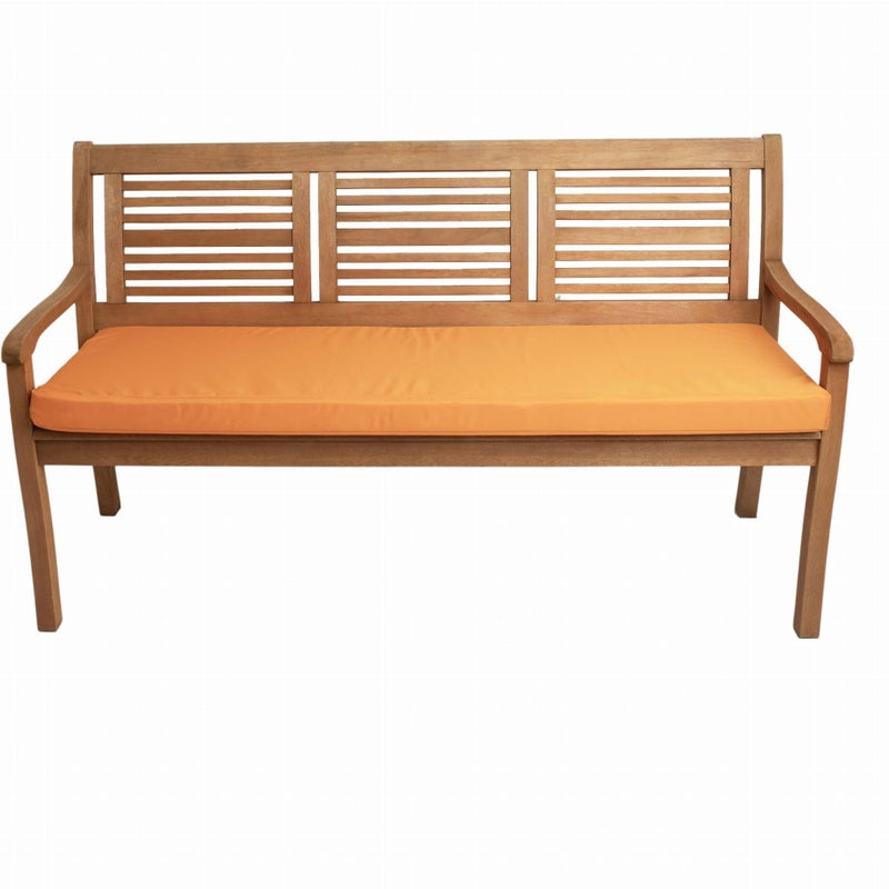 Poduszka ogrodowa na ławkę 110x60x7cm poduszka na meble ogrodowe pomarańczowa, poduszka na balkon taras, poducha ogrodowa na ławkę