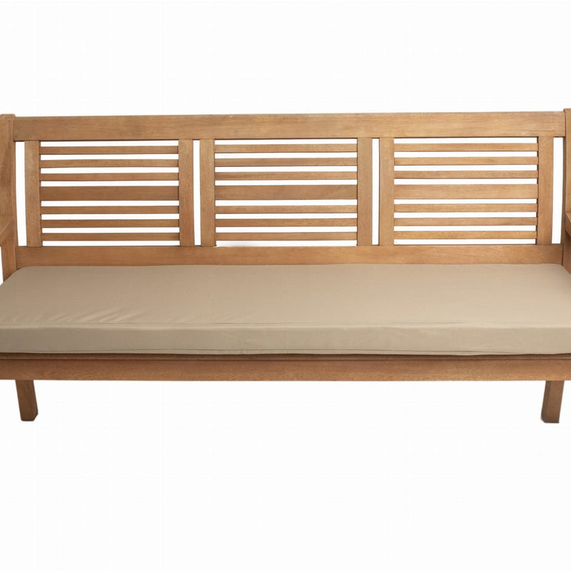 Poduszka ogrodowa na ławkę 110x60x7cm poduszka na meble ogrodowe beżowa, poduszka na balkon taras, poducha ogrodowa na ławkę