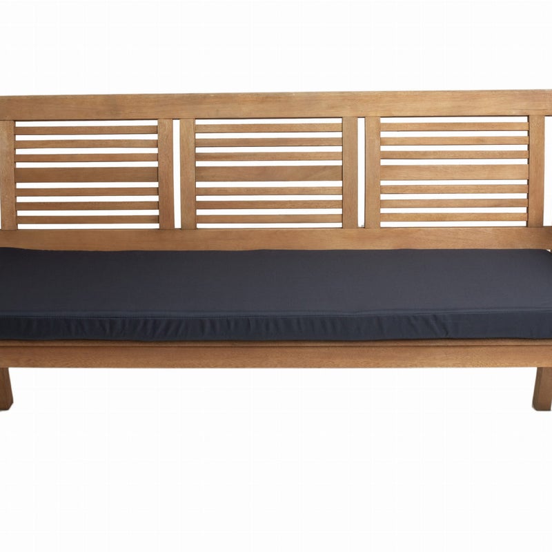 Poduszka ogrodowa na ławkę 110x60x7cm poduszka na meble ogrodowe granatowa, poduszka na balkon taras, poducha ogrodowa na ławkę