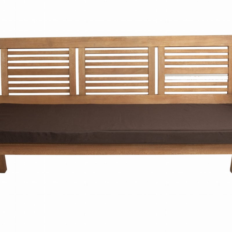 Poduszka ogrodowa na ławkę 110x60x7cm poduszka na meble ogrodowe brązowa, poduszka na balkon taras, poducha ogrodowa na ławkę