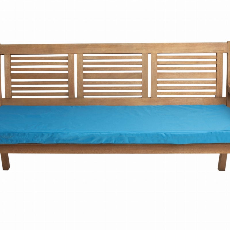 Poduszka ogrodowa na ławkę 130x50x7cm poduszka na meble ogrodowe niebieska, poduszka na balkon taras, poducha ogrodowa na ławkę