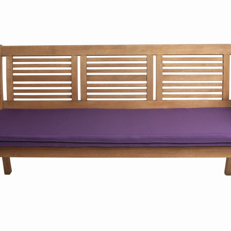 Poduszka ogrodowa na ławkę 130x60x7cm poduszka na meble ogrodowe fioletowa, poduszka na balkon taras, poducha ogrodowa na ławkę