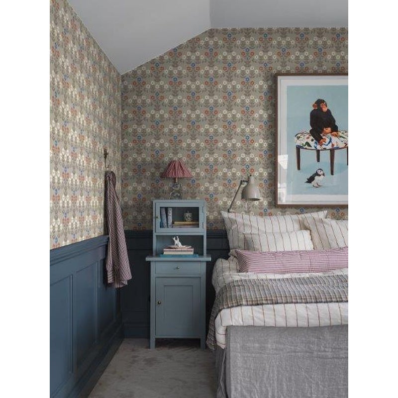 Tapeta kwiaty brązowym - 53 cm x 10.05 m - BORASTAPETER