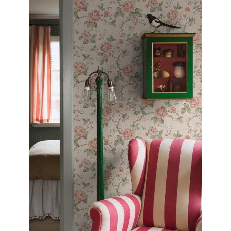Tapeta kwiaty różowym - 49 cm x 10.05 m - BORASTAPETER