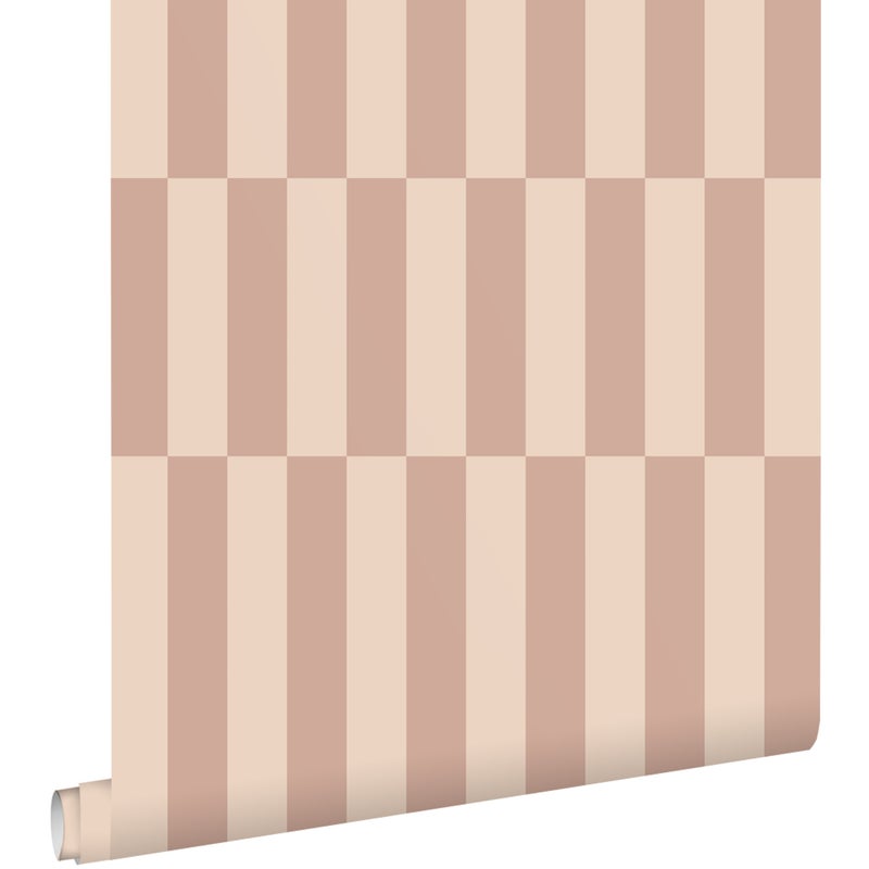 Tapeta paski starego różu - 50 x 900 cm - ESTAHOME