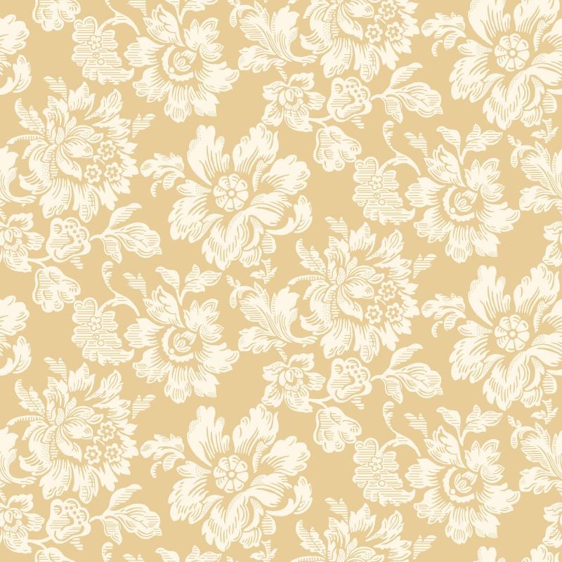 Tapeta kwiaty żółtym - 53 cm x 10.05 m - DURO