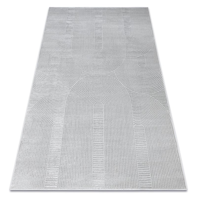 Dywan BALANCE 9086 szary - Geometryczny, strukturalny, glamour 140x190 cm