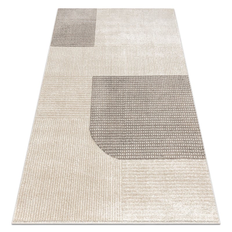 Dywan FUSION 0805 krem / beż - Geometryczny, nowoczesny, abstrakcyjny 200x290 cm