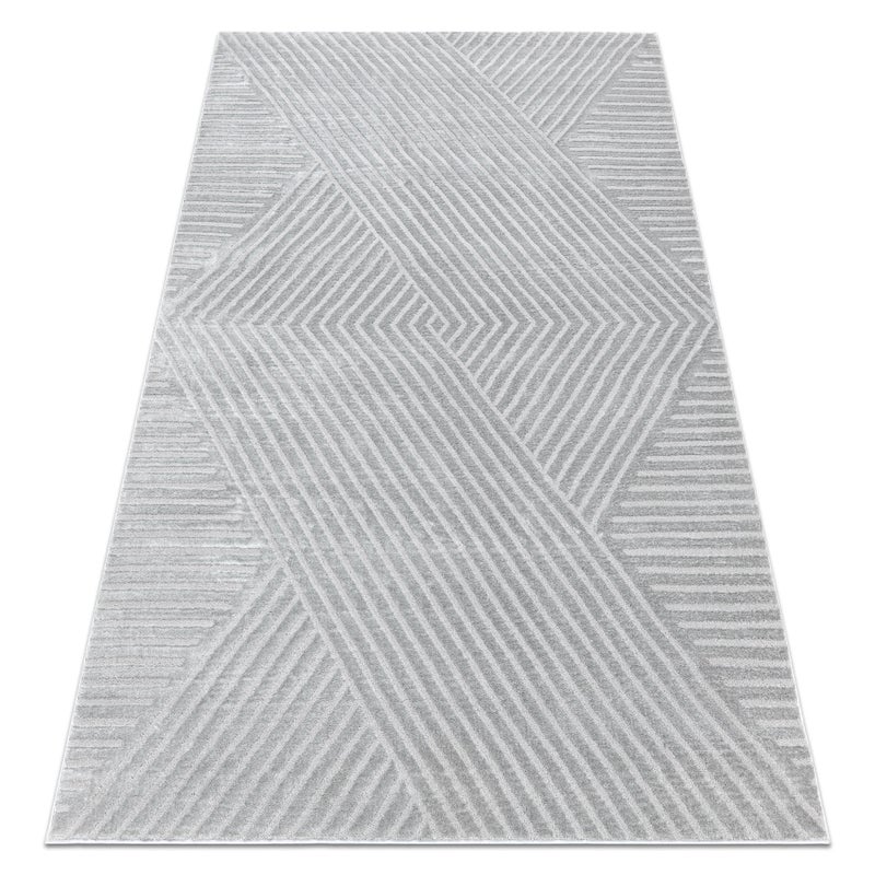 Dywan BALANCE 1503 szary - Geometryczny, strukturalny, glamour 160x220 cm