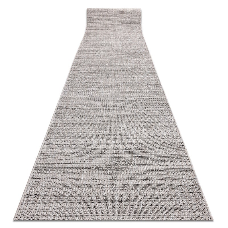 CHODNIK SIZAL FLOORLUX wzór 20389 srebrny / czarny 100 cm 100x100 cm