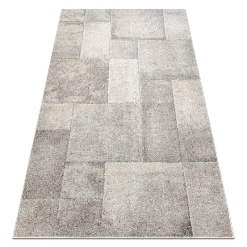 Dywan FUSION 1200 krem / beż - Geometryczny, nowoczesny, abstrakcyjny 140x190 cm