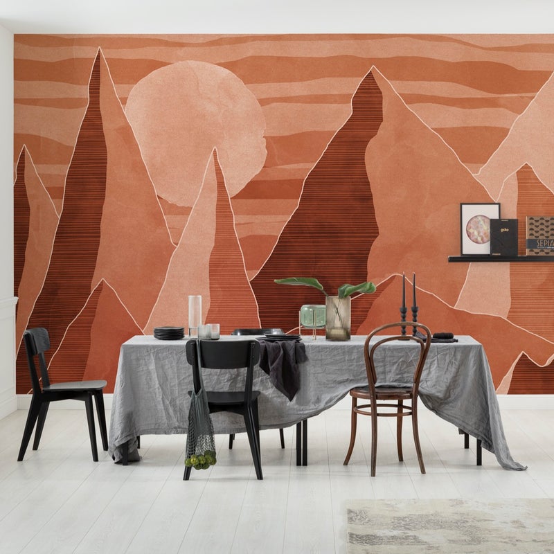 Fototapeta pustynia ciepłego pomarańczu - 400 x 280 cm - SANDERS & SANDERS