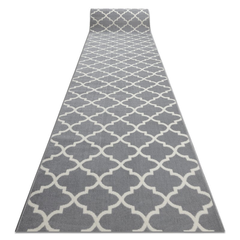 CHODNIK BCF MORAD Trelis koniczyna marokańska szary / krem 70 cm 70x900 cm