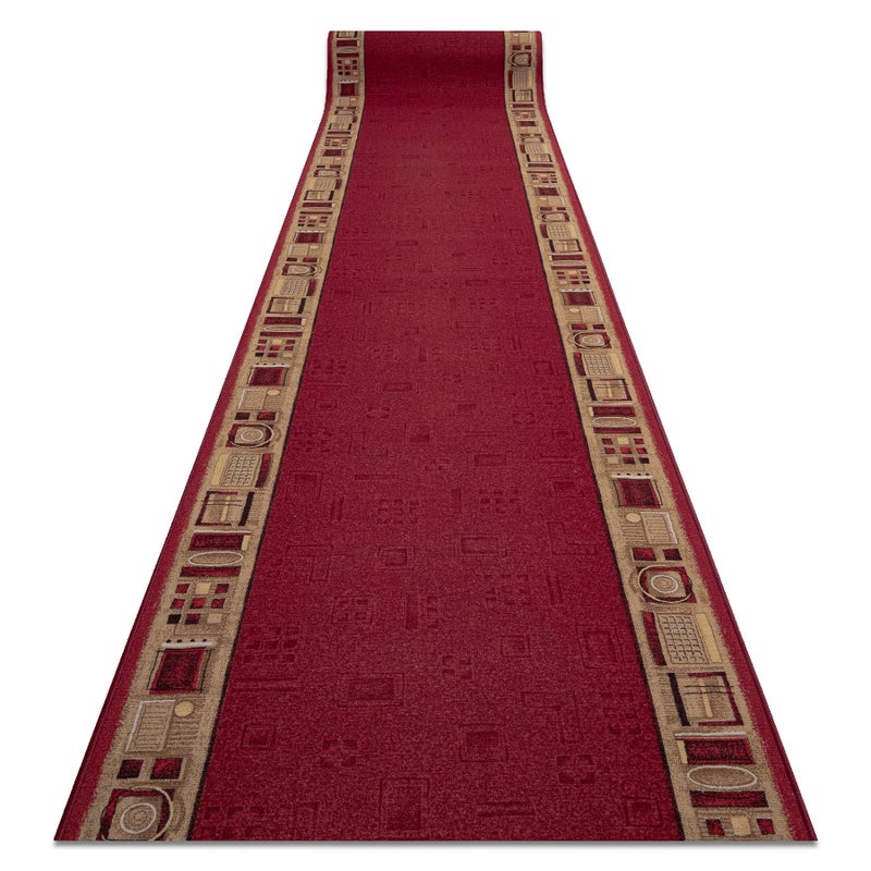 CHODNIK PODGUMOWANY JENA bordo 100cm 100x180 cm