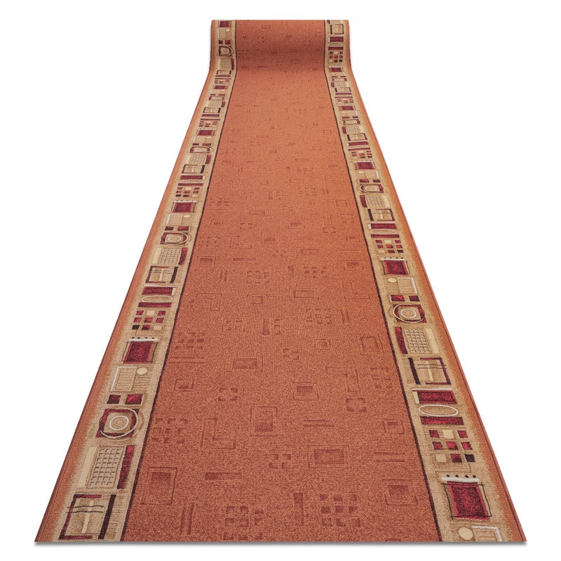 CHODNIK PODGUMOWANY JENA rudy 67cm 67x400 cm