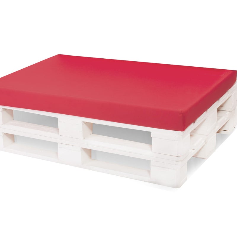 Poduszka ogrodowa na paletę 120x40x10cm poduszka na meble ogrodowe czerwona, poduszka na balkon taras, poducha ogrodowa na meble z palet