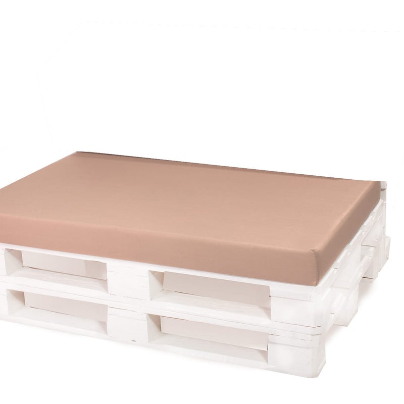 Poduszka ogrodowa na paletę 120x50x10cm poduszka na meble ogrodowe beżowa, poduszka na balkon taras, poducha ogrodowa na meble z palet