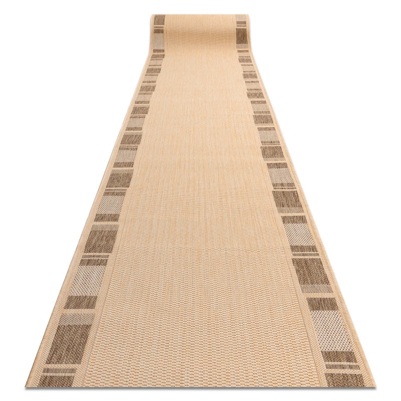 CHODNIK SIZAL FLOORLUX wzór 20195 mais / coffee 120 cm 120x160 cm
