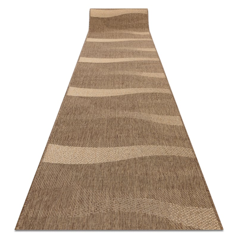 CHODNIK SIZAL FLOORLUX wzór 20212 coffee / mais 70 cm 70x1400 cm