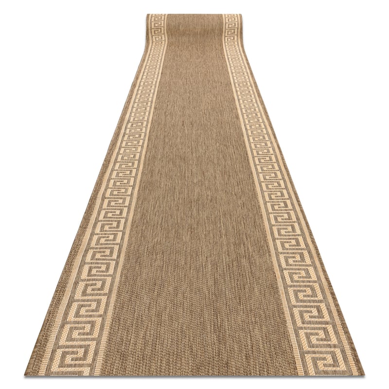 CHODNIK SIZAL FLOORLUX wzór 20014 coffee / mais 100 cm 100x130 cm