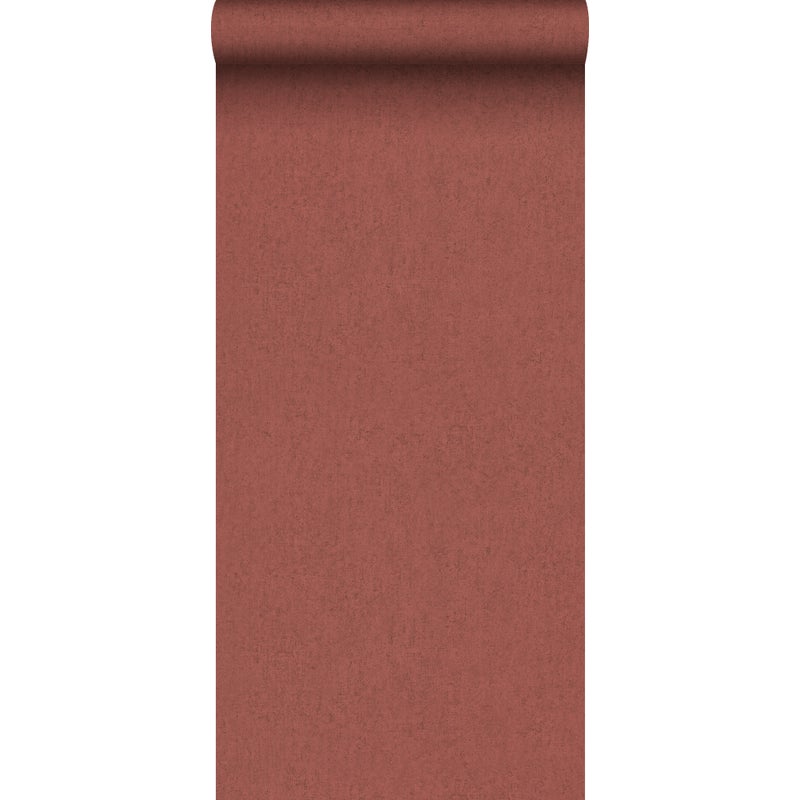 Tapeta lniana tekstura terakota - 53 cm x 10 m - SANDERS & SANDERS