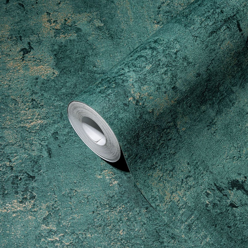 Tapeta kamień petrol blueIzłotym - 53 cm x 10.05 m - A.S. CRÉATION