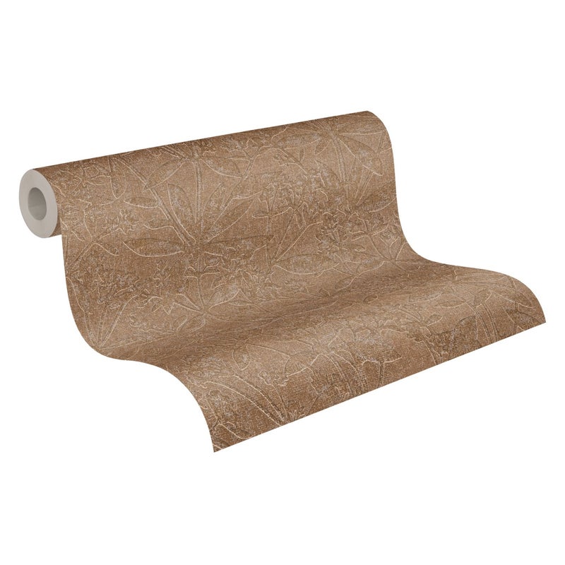 Tapeta przejrzeć brązowymIbeżowym - 53 cm x 10.05 m - A.S. CRÉATION