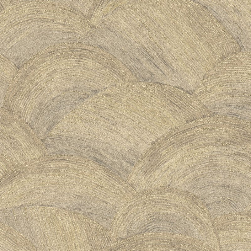 Tapeta motyw art déco beżowym,brązowymIzłotym - 53 cm x 10.05 m - LIVINGWALLS